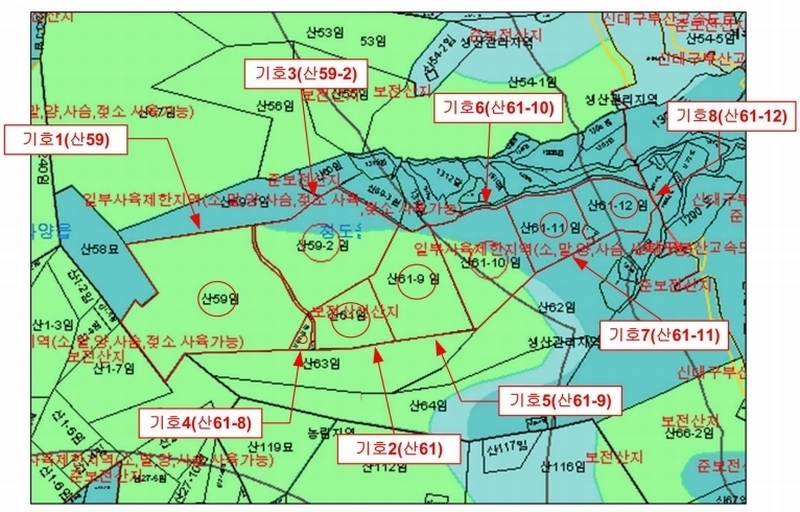 2025타경5735 경상북도 청도군 청도읍 덕암리 산59 임야 경매 이미지