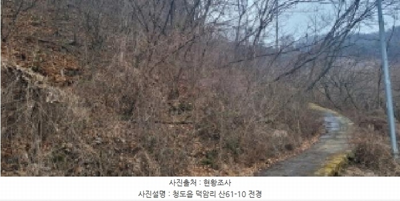 2025타경5735 경상북도 청도군 청도읍 덕암리 산59 임야 경매 이미지