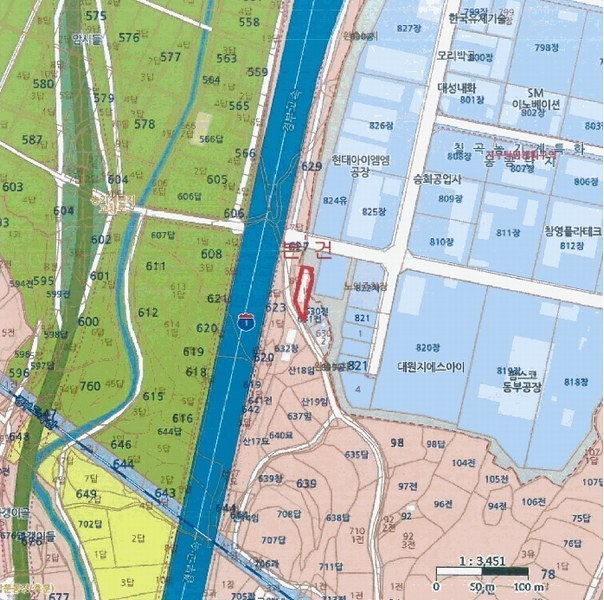 2025타경7778 경상북도 칠곡군 왜관읍 아곡리 627-1 근린시설 경매 이미지