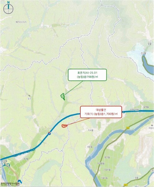 2025타경7866 경상북도 영천시 화남면 죽곡리 산105-1 임야 경매 이미지