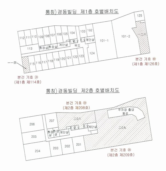2025타경7899 경상북도 경산시 펜타힐즈2로 17, 경동빌딩 1층 114호외5개호 근린상가 경매 이미지