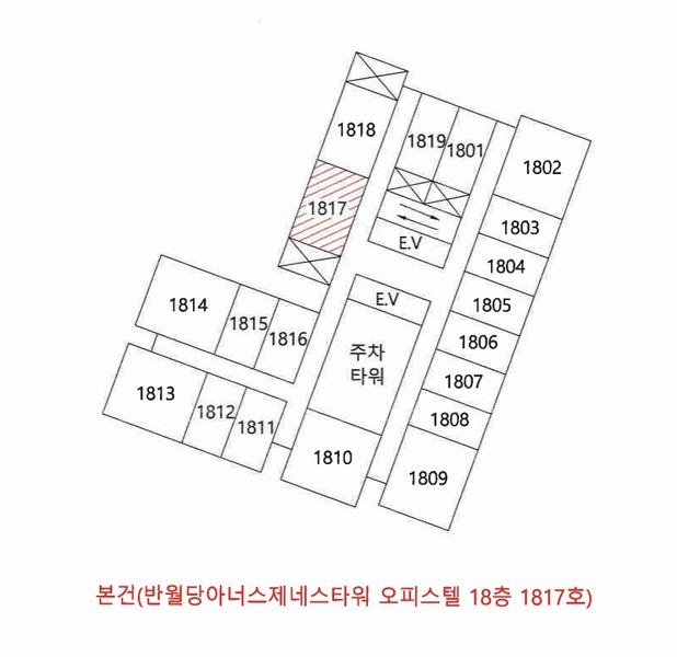 2024타경122695 대구광역시 중구 중앙대로 312, 반월당아너스제네스타워오피스텔 18층 1817호 오피스텔[계약26평형] 경매 이미지