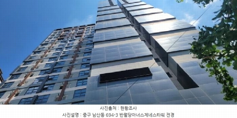 2025타경7556 대구광역시 중구 중앙대로 312, 반월당아너스제네스타워오피스텔 15층 1521호 오피스텔[계약13평형] 경매 이미지