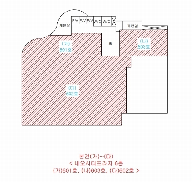 2025타경7638 대구광역시 북구 칠곡중앙대로 412, 네오시티프라자 6층 601호외2개호 근린상가 경매 이미지