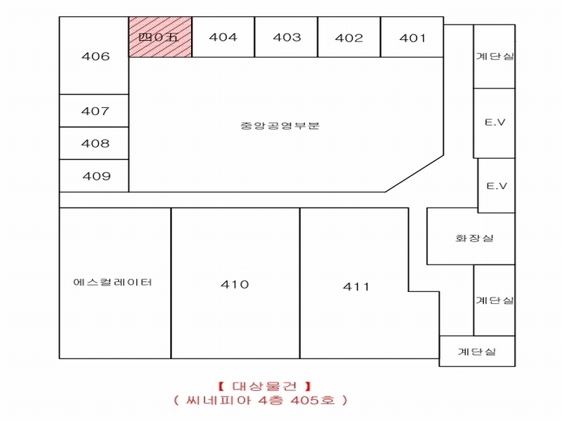 2024타경123902 대구광역시 북구 동암로 100, 씨네피아 4층 405호 근린상가 경매 이미지