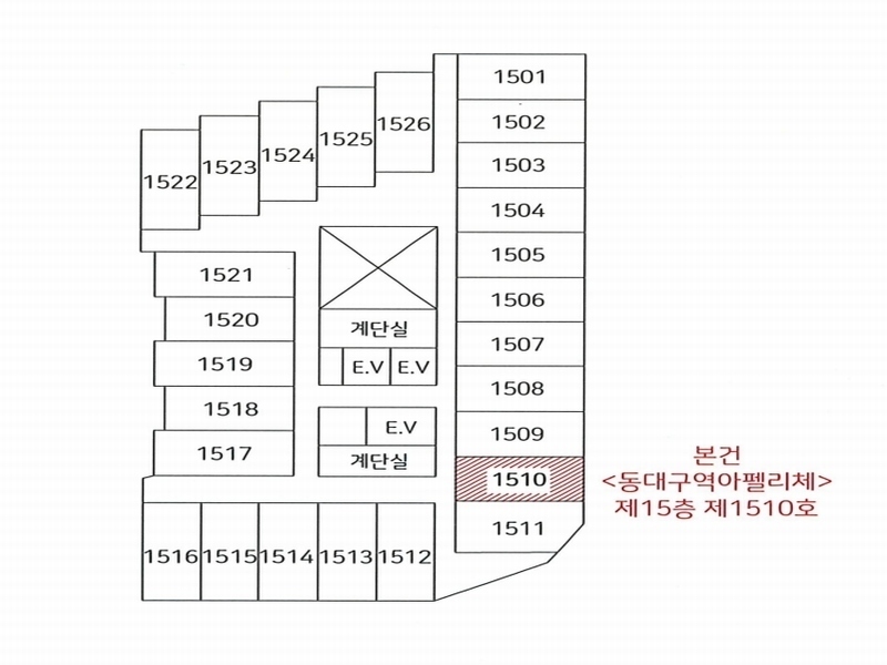 2024타경129931 대구광역시 동구 동부로22길 9대구광역시 동구 동부○○○○, 동대구역아펠리체 15층 1510호동대구역○○ 오피스텔[계약16평형] 경매 이미지