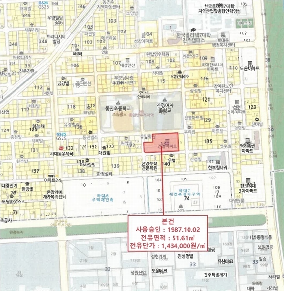 2025타경669 경상남도 진주시 상대로119번길 20, 건일아파트 2동 3층 301호 아파트[공급17평형] 경매 이미지