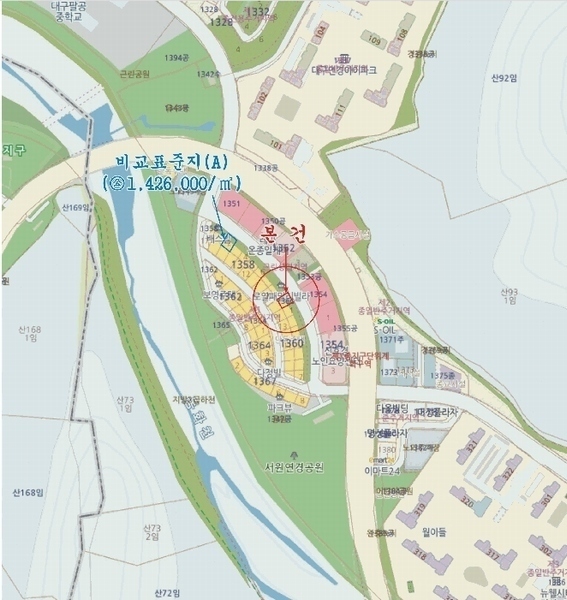 2025타경871 대구광역시 동구 지묘동 1360 다가구(원룸등) 경매 이미지