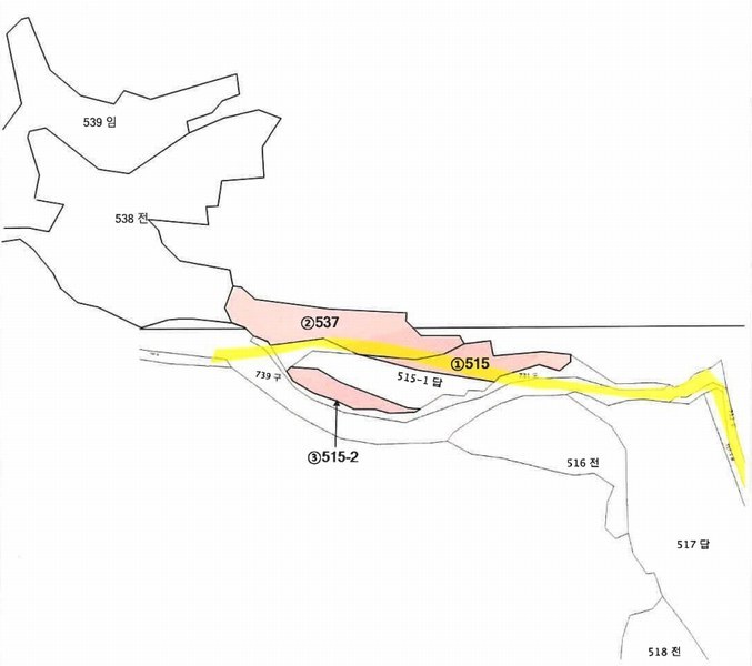 2025타경10163 충청북도 옥천군 안내면 답양리 515 농지 경매 이미지