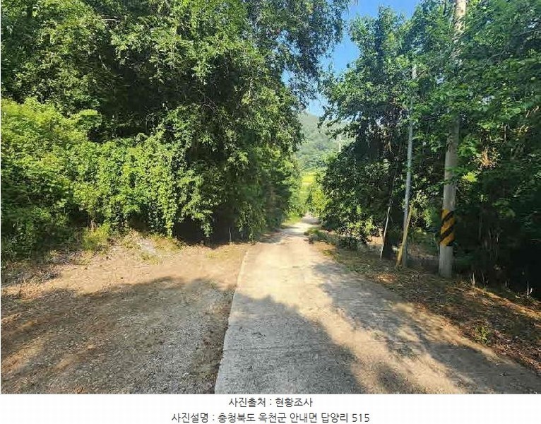 2025타경10163 충청북도 옥천군 안내면 답양리 515 농지 경매 이미지