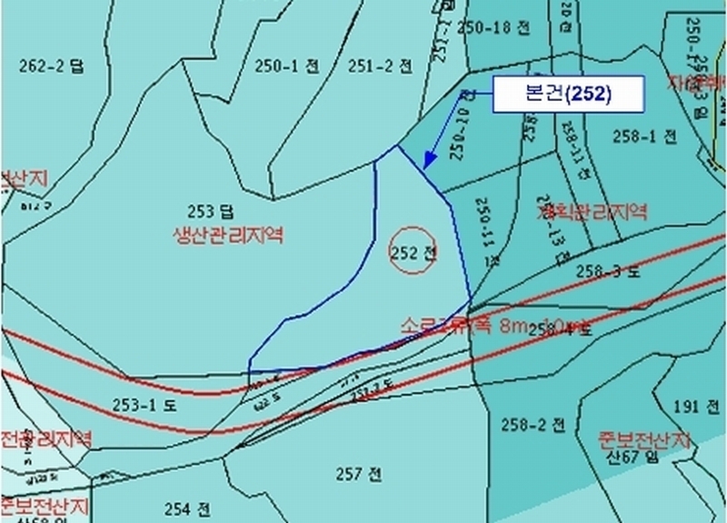2025타경7565 경상북도 칠곡군 가산면 응추리 252 농지 경매 이미지