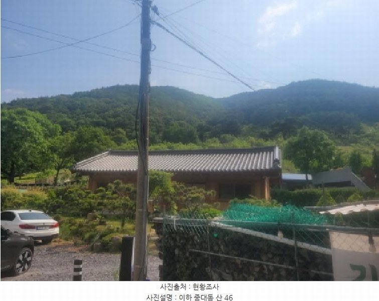 2025타경8101 대구광역시 동구 중대동 산46 임야 경매 이미지