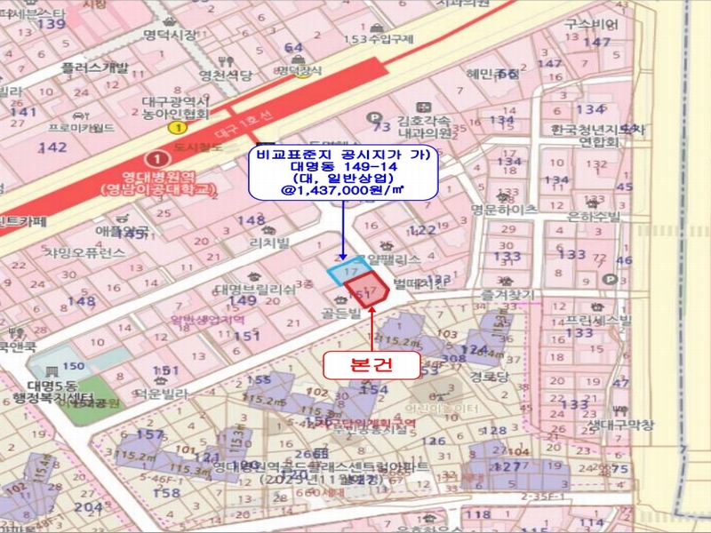 2024타경118443 대구광역시 남구 대명동 151-17 근린주택 경매 이미지