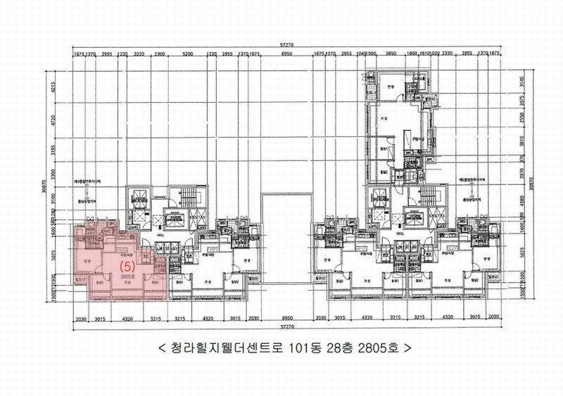 2025타경791 대구광역시 중구 달성로 71, 청라힐지웰더센트로 101동 28층 2805호 아파트[공급30평형] 경매 이미지