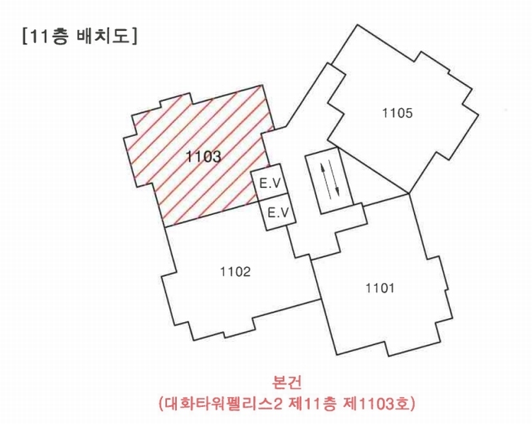 2025타경7682 경상북도 경산시 경안로39길 49, 대화타워펠리스2 11층 1103호 아파트[공급24평형] 경매 이미지