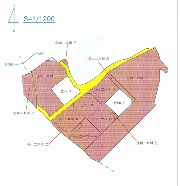 2024타경9556 경상북도 청도군 각북면 명대리 689-2 농지 경매 이미지