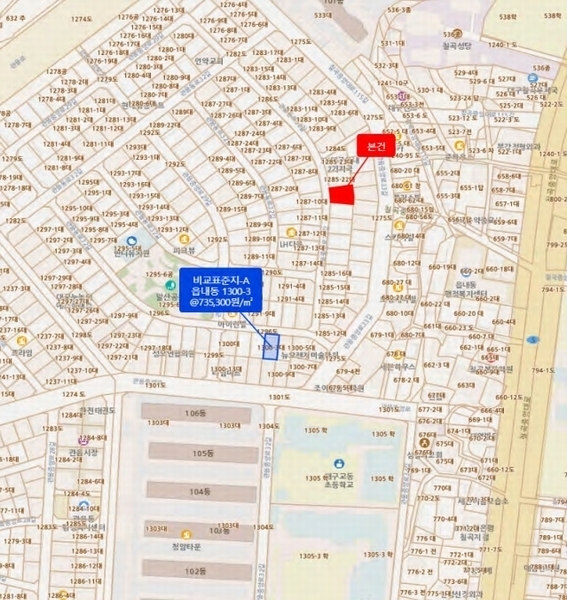 2025타경6301 대구광역시 북구 읍내동 1285-21 다가구(원룸등) 경매 이미지