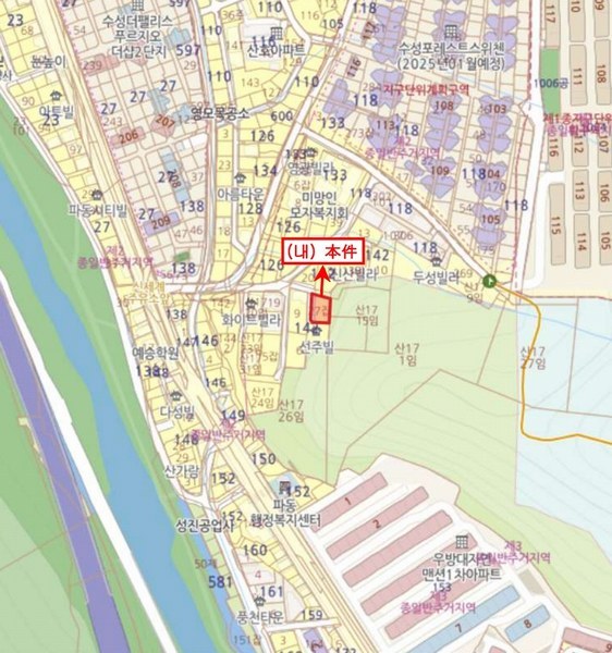 2025타경7672 대구광역시 수성구 파동로30길 6-30, 소은빌라트 5층 501호 다세대(빌라)[공급24평형] 경매 이미지