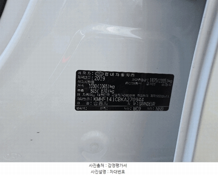 2025타경9422 대구광역시 수성구 가천동 122-4, 수성렉카 내 그랜저(GRANDEUR) 경매 이미지