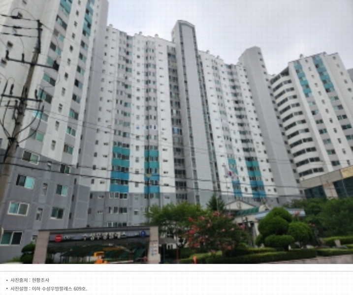 2024타경118528 대구광역시 수성구 수성로 400, 수성우방팔레스 6층 609호 아파트[공급37평형] 경매 이미지