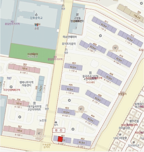 2025타경7780 대구광역시 북구 구암서로 22대구광역시 북구 구암○○○○, 그린빌4 401동 12층 1203호그린빌4○○ 아파트[공급24평형] 경매 이미지