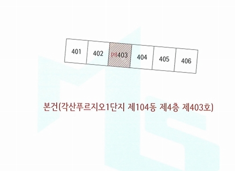 2025타경7956 대구광역시 동구 경안로 824, 각산푸르지오1단지 104동 4층 403호 아파트[공급35평형] 경매 이미지