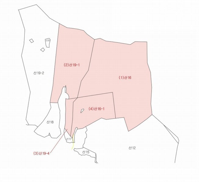 2024타경126802 경상북도 경산시 하양읍 대곡리 산16 임야 경매 이미지
