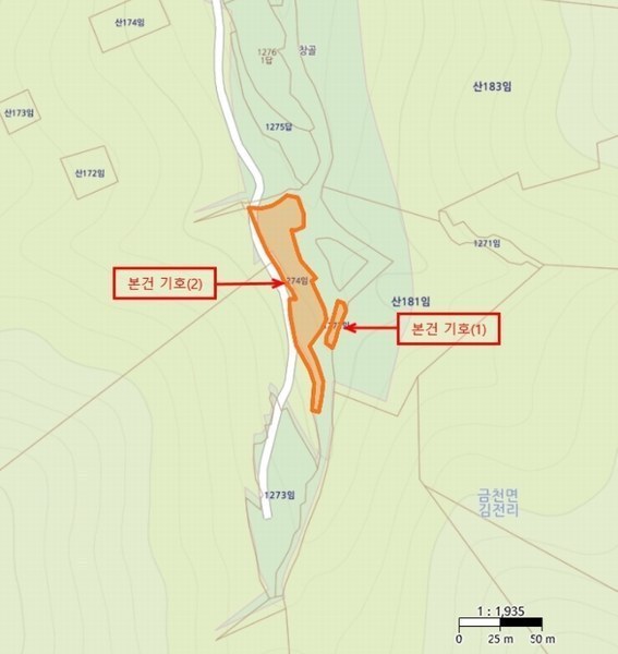 2024타경128099 경상북도 청도군 금천면 김전리 1272 임야 경매 이미지