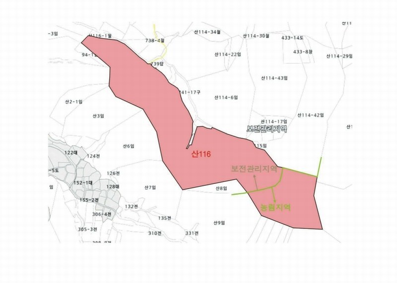 2025타경7639 경상북도 경산시 진량읍 현내리 산116 임야 경매 이미지
