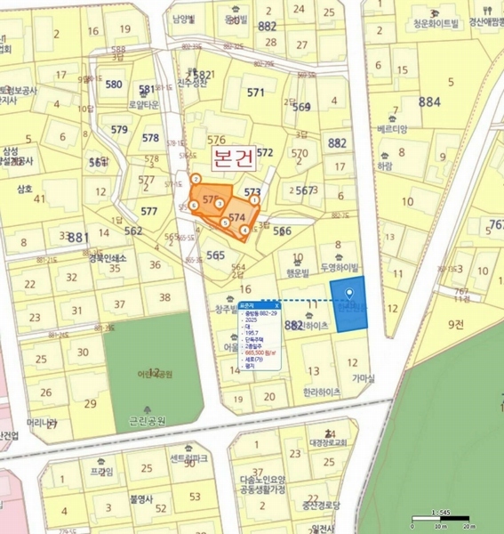 2025타경7760 경상북도 경산시 중방동 574 다가구(원룸등) 경매 이미지
