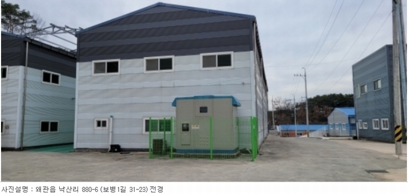 2023타경119432 경상북도 칠곡군 왜관읍 낙산리 880-6 공장 경매 이미지