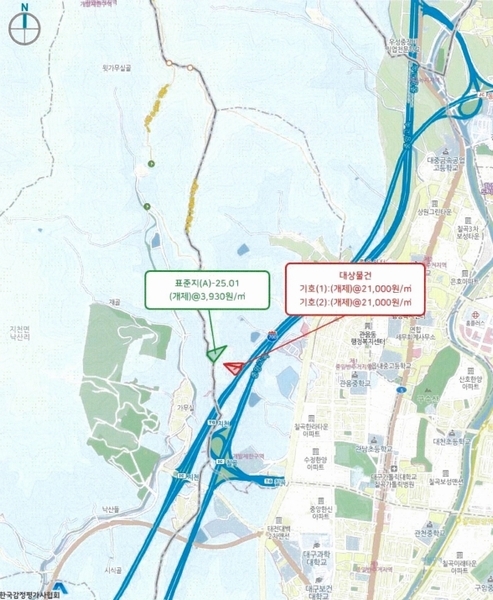 2025타경8608 대구광역시 북구 관음동 산61-1 임야 경매 이미지