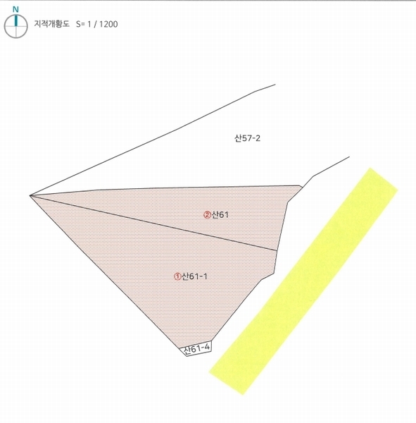 2025타경8608 대구광역시 북구 관음동 산61-1 임야 경매 이미지