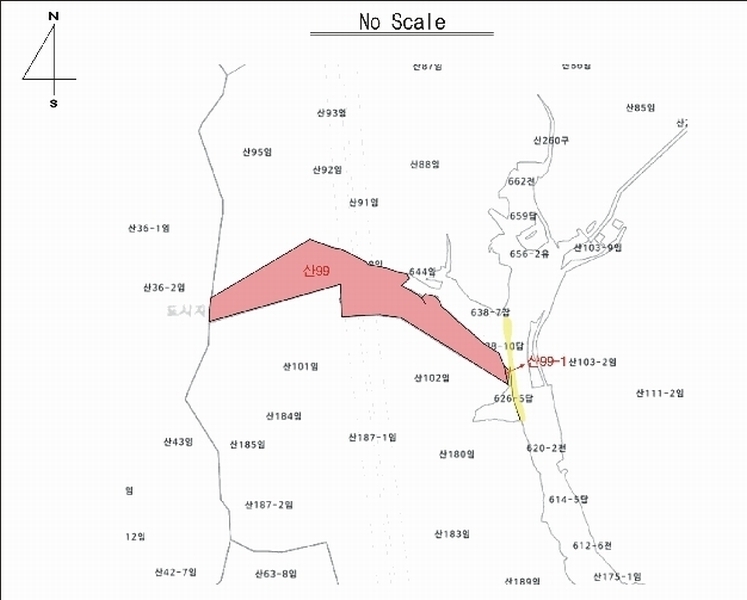 2025타경8669 경상북도 칠곡군 지천면 낙산리 산99 임야 경매 이미지