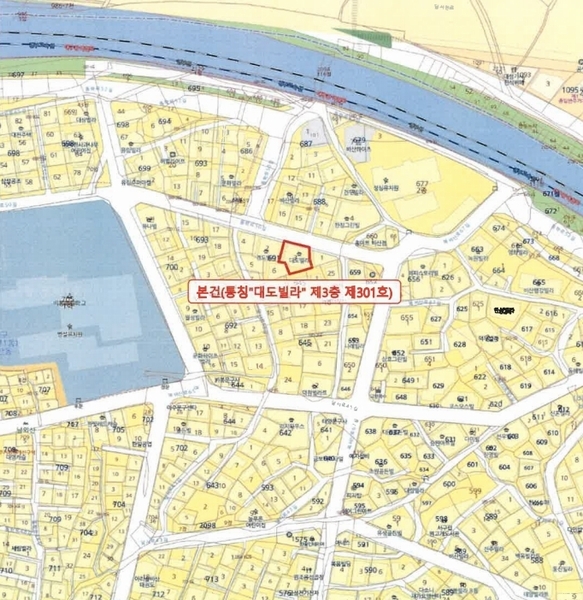2024타경39790 대구광역시 서구 통학로50길 64-1, 대도빌라 3층 301호 다세대(빌라)[공급19평형] 경매 이미지