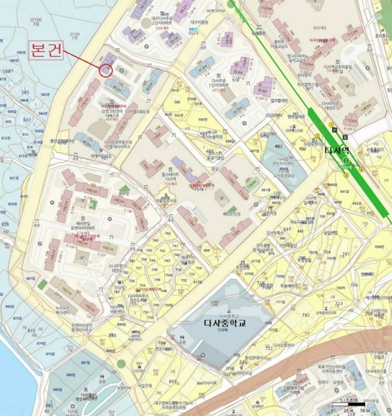 2025타경31036 대구광역시 달성군 다사읍 매곡로14길 8, 다사역삼정그린코아더베스트 201동 2층 206호 오피스텔[계약28평형] 경매 이미지