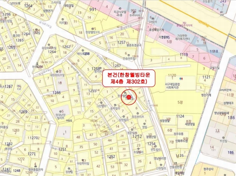 2025타경31114 대구광역시 서구 옥산로6길 12-7, 한창웰빙타운 4층 302호 다세대(빌라)[공급17평형] 경매 이미지