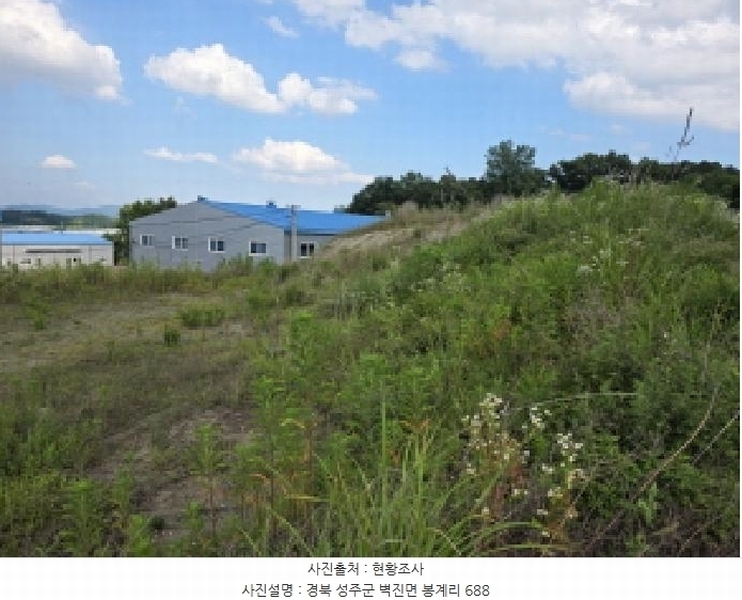 2025타경31206 경상북도 성주군 벽진면 봉계리 664 농지 경매 이미지