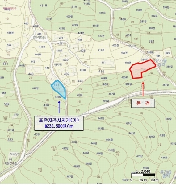 2025타경31228 대구광역시 달성군 유가읍 양리 383-1 대지 경매 이미지