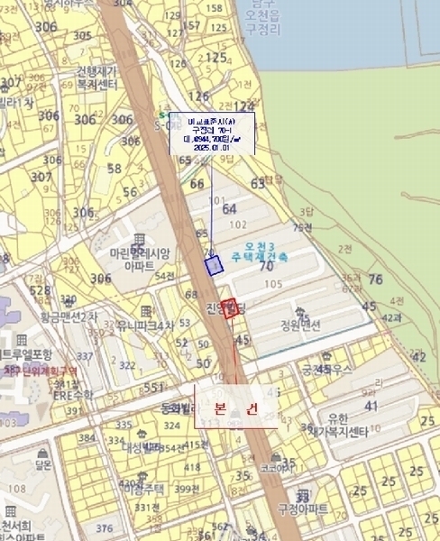 2025타경3781 경상북도 포항시 남구 오천읍 구정리 69-5 근린주택 경매 이미지