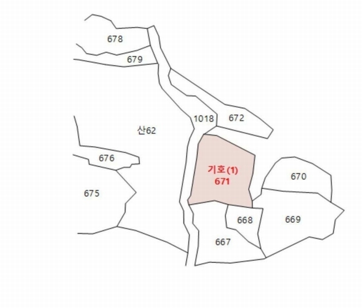 2025타경31432 경상북도 고령군 쌍림면 용리 671 농지 경매 이미지