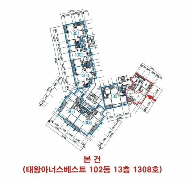 2025타경32046 대구광역시 달서구 월배로33길 117, 태왕아너스베스트 102동 13층 1308호 아파트[공급42평형] 경매 이미지