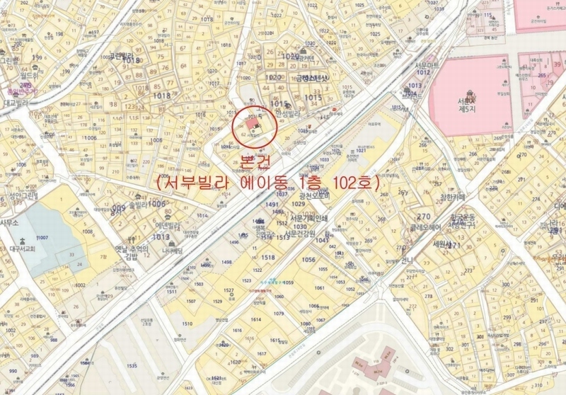 2025타경32083 대구광역시 서구 큰장로 95-19대구광역시 서구 큰장○○○○, 서부빌라 에이동 1층 102호서부빌라○○ 다세대(빌라)[공급30평형] 경매 이미지