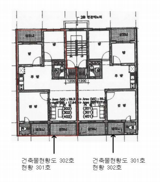 2024타경140454 서울특별시 강서구 곰달래로19나길 15-18, 인터시티빌라 3층 301호 다세대(빌라)[공급19평형] 경매 이미지