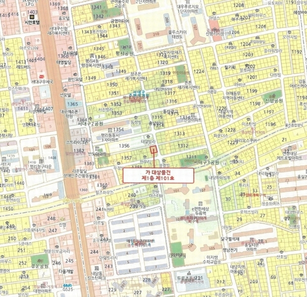 2025타경2924 대구광역시 서구 국채보상로48길 66, 서원아트빌라 1층 101호 다세대(빌라)[공급24평형] 경매 이미지