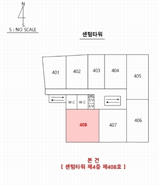 2025타경3163 대구광역시 달성군 테크노상업로 68, 센텀타워 4층 408호 근린상가 경매 이미지