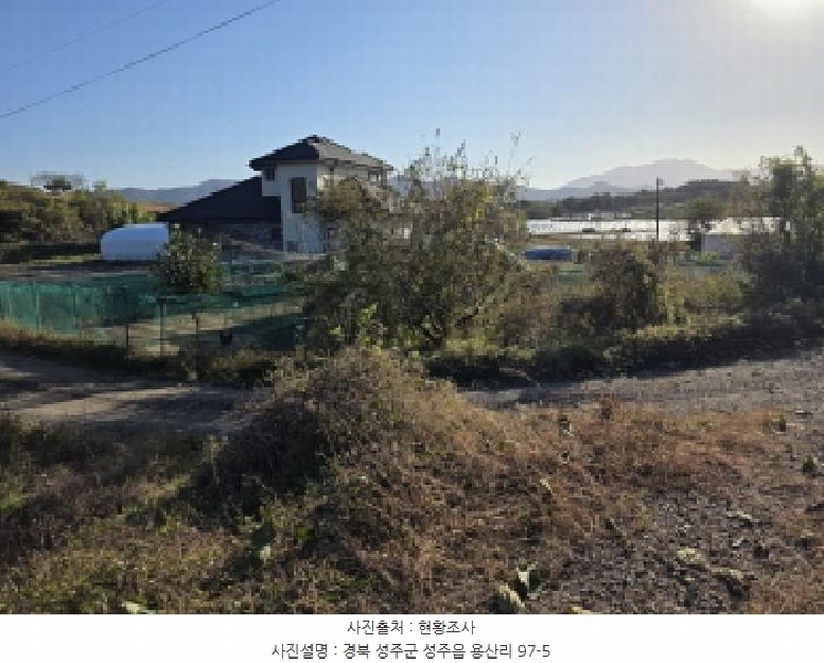 2025타경31568 경상북도 성주군 성주읍 용산리 92 임야 경매 이미지