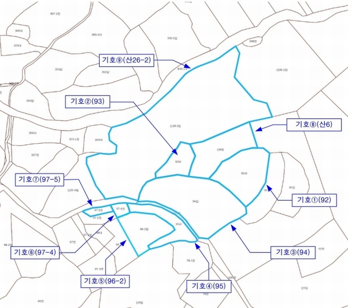 2025타경31568 경상북도 성주군 성주읍 용산리 92 임야 경매 이미지