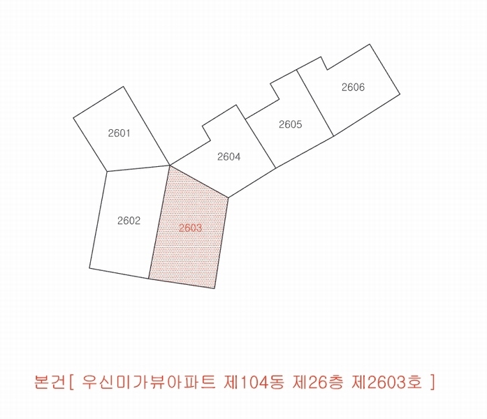 2023타경41642 대구광역시 달성군 논공읍 금포로 75-20, 우신미가뷰아파트 104동 26층 2603호 아파트[공급35평형] 경매 이미지