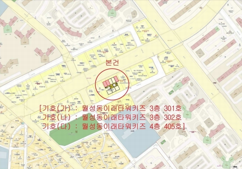 2024타경5209 대구광역시 달서구 조암로 17, 월성동이래타워키즈 3층 301호외2개호 근린상가 경매 이미지
